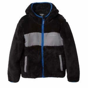 Eddie Bauer Boy’s High Pile Jacket, Black